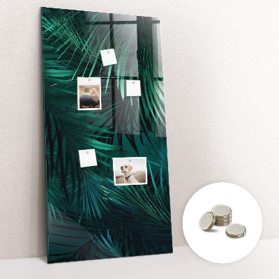 Tableau aimanté décoration Feuilles tropicales