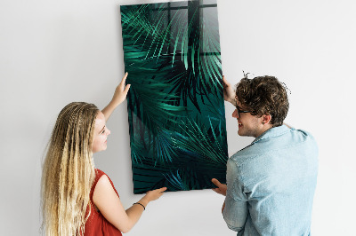 Tableau aimanté décoration Feuilles tropicales