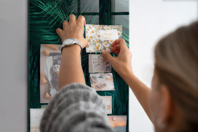 Tableau aimanté décoration Feuilles tropicales