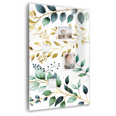 Tableau magnétique pour magnets Motif de fleurs
