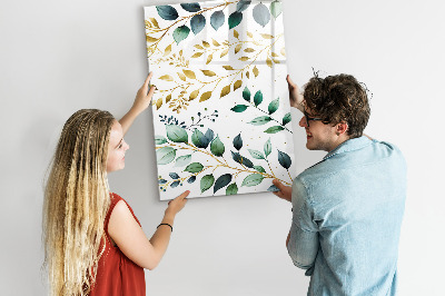 Tableau magnétique pour magnets Motif de fleurs