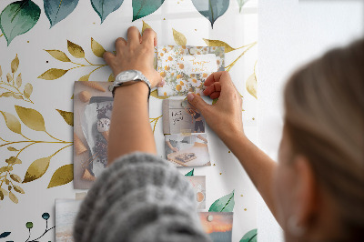 Tableau magnétique pour magnets Motif de fleurs