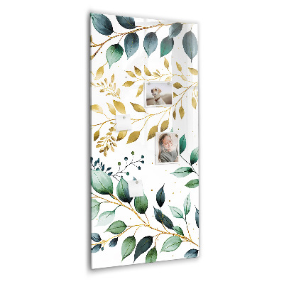 Tableau magnétique pour magnets Motif de fleurs