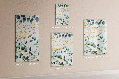 Tableau magnétique pour magnets Motif de fleurs