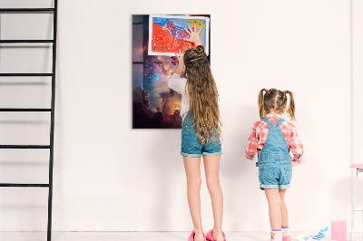 Tableau magnétique enfant Espace galactique