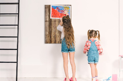 Tableau magnétique pour magnets Texture du bois