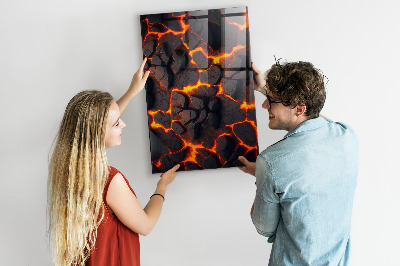 Tableau magnétique pour magnets Lave volcanique