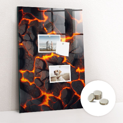 Tableau magnétique pour magnets Lave volcanique