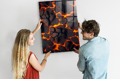 Tableau magnétique pour magnets Lave volcanique