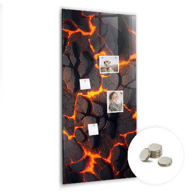 Tableau magnétique pour magnets Lave volcanique