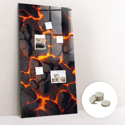 Tableau magnétique pour magnets Lave volcanique
