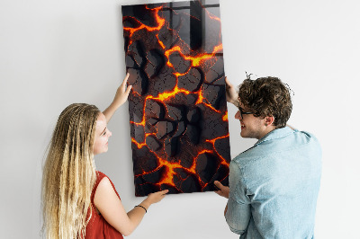 Tableau magnétique pour magnets Lave volcanique