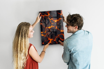 Tableau magnétique pour magnets Lave volcanique