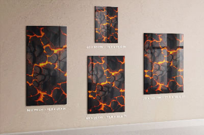 Tableau magnétique pour magnets Lave volcanique