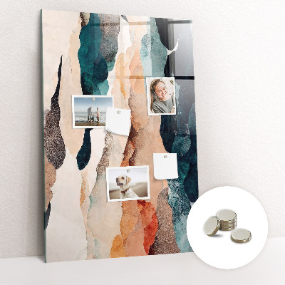 Tableau magnétique vertical Taches abstraites