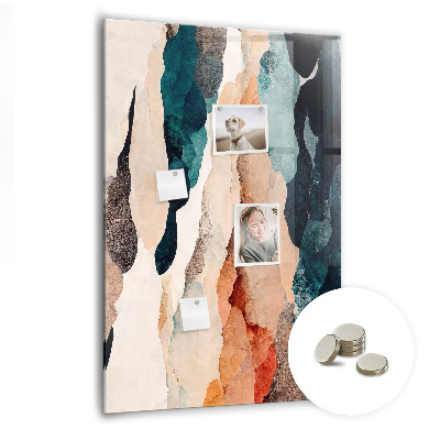 Tableau magnétique vertical Taches abstraites