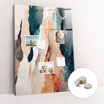 Tableau magnétique vertical Taches abstraites