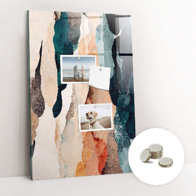 Tableau magnétique vertical Taches abstraites
