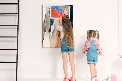 Tableau magnétique vertical Taches abstraites