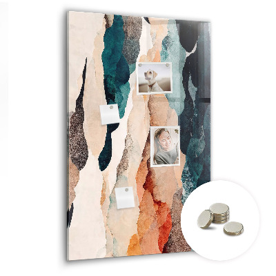 Tableau magnétique vertical Taches abstraites
