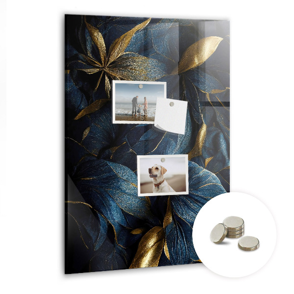 Tableau magnétique pour magnets Floral foncé