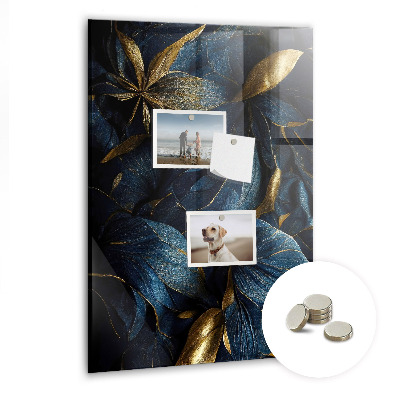 Tableau magnétique pour magnets Floral foncé