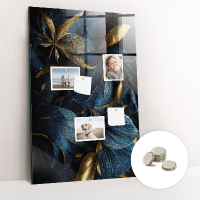Tableau magnétique pour magnets Floral foncé