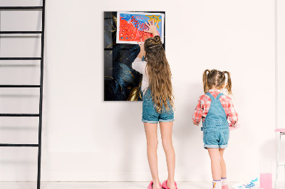 Tableau magnétique pour magnets Floral foncé