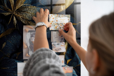 Tableau magnétique pour magnets Floral foncé