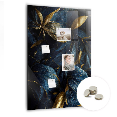 Tableau magnétique pour magnets Floral foncé