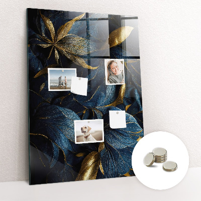 Tableau magnétique pour magnets Floral foncé