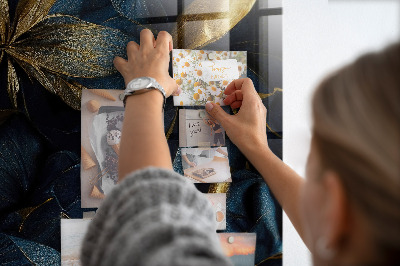 Tableau magnétique pour magnets Floral foncé