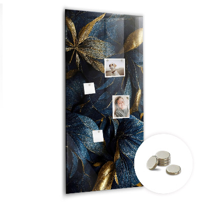 Tableau magnétique pour magnets Floral foncé