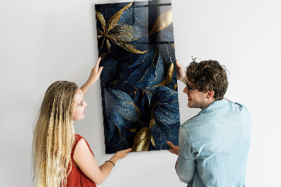 Tableau magnétique pour magnets Floral foncé
