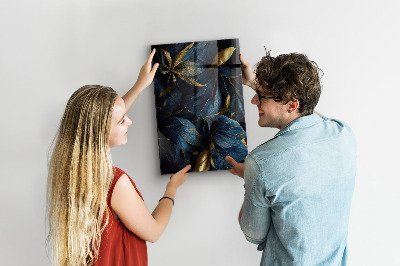 Tableau magnétique pour magnets Floral foncé
