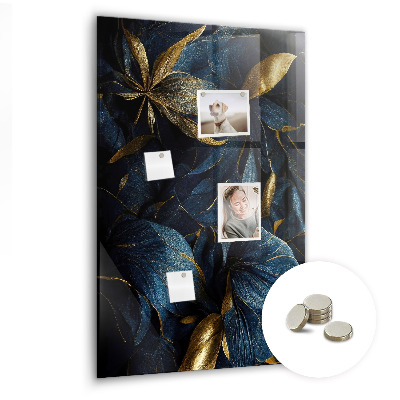 Tableau magnétique pour magnets Floral foncé