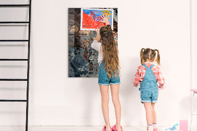 Tableau aimanté décoration L'art du marbre