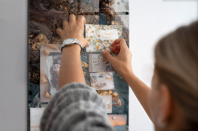 Tableau aimanté décoration L'art du marbre