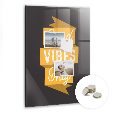 Tableau magnétique vertical Citation inspirante