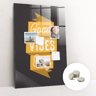 Tableau magnétique vertical Citation inspirante