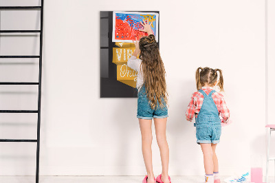 Tableau magnétique vertical Citation inspirante