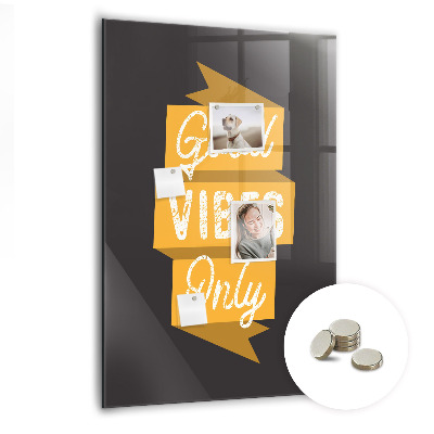 Tableau magnétique vertical Citation inspirante