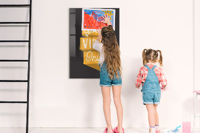 Tableau magnétique vertical Citation inspirante