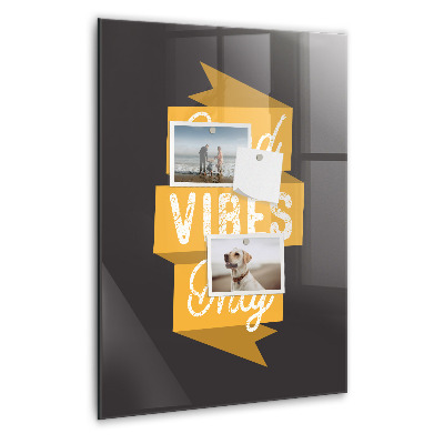 Tableau magnétique vertical Citation inspirante