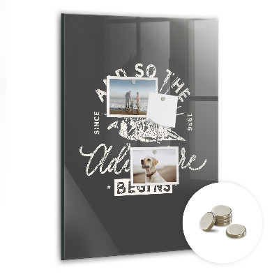 Tableau magnétique pour magnets Affiche rétro