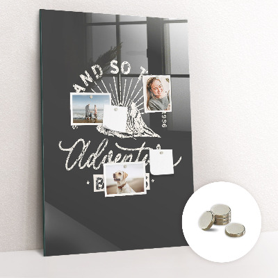 Tableau magnétique pour magnets Affiche rétro
