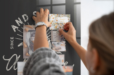 Tableau magnétique pour magnets Affiche rétro
