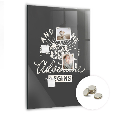 Tableau magnétique pour magnets Affiche rétro