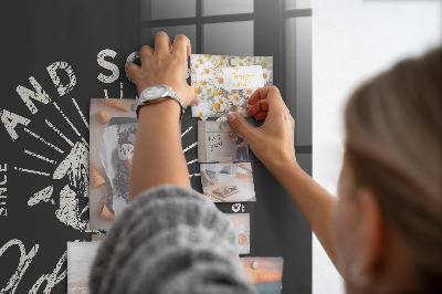 Tableau magnétique pour magnets Affiche rétro