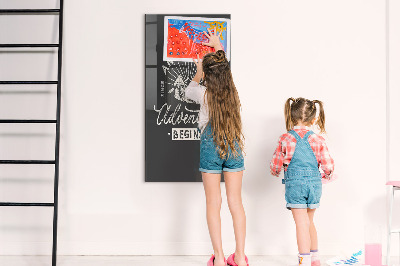 Tableau magnétique pour magnets Affiche rétro